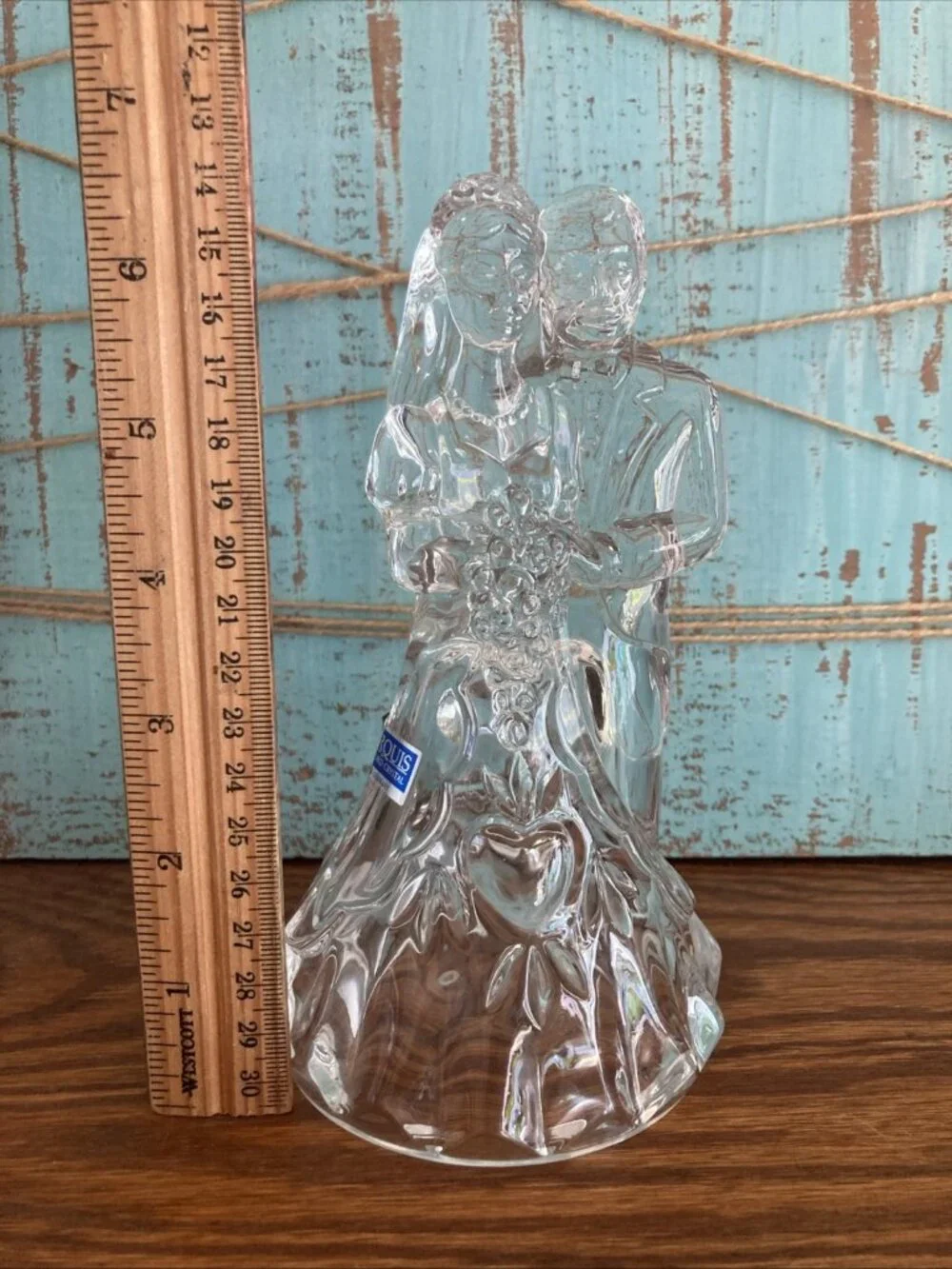 Waterford Crystal Bride and Groom Wedding Couple Figurine Cake Topper